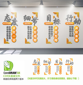 企业励志语背景墙