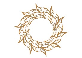 抽象图案矢量圆环