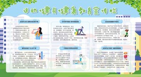 运动健身健康教育宣传栏