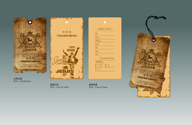 服装吊牌设计矢量图