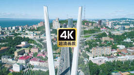 雄伟白色大桥美景