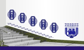 警务楼道文化墙