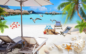 自然风景背景墙