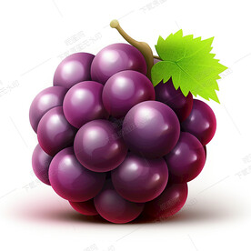 一串卡通葡萄