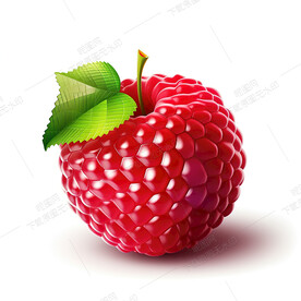 卡通覆盆子素材