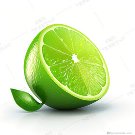 卡通柠檬白底图