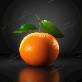 手绘高清橘子