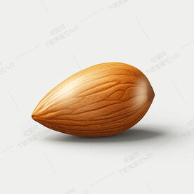 一个卡通杏仁
