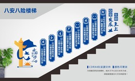 安全生产八安八险楼梯文化