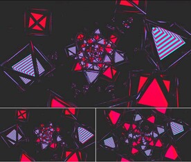 图形变幻动感炫酷Vj视频素材
