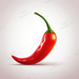 卡通红辣椒