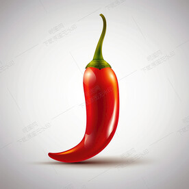 卡通红辣椒