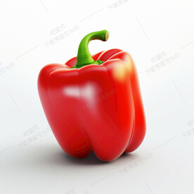 卡通红色青椒