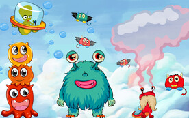 卡通儿童房背景墙