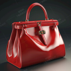 潮流大红色女包