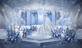 蓝色婚礼设计