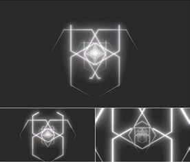 4K画质动感霓虹光线LED视频