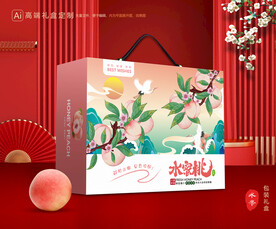 桃子包装 水蜜桃礼盒
