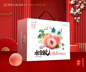 桃子包装 水蜜桃礼盒