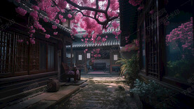 古典小院的小花