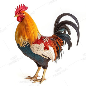 五彩大公鸡