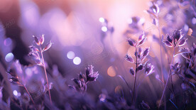 阳光下的薰衣草