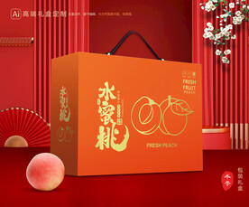 桃子包装 水蜜桃礼盒