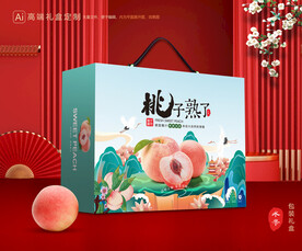 桃子包装 水蜜桃礼盒