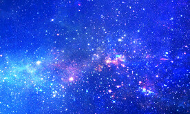 蓝色星空星云