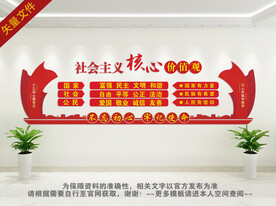 核心价值观文化墙