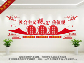 核心价值观文化墙