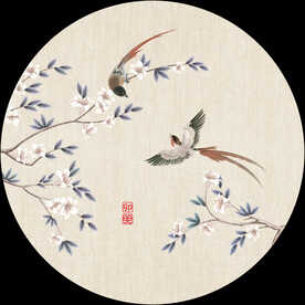 新中式手绘花鸟国画装饰画