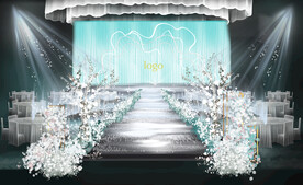 蒂芙尼蓝色婚礼效果图