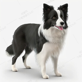 可爱的边境牧羊犬