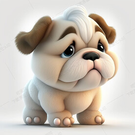 可爱的英国斗牛犬