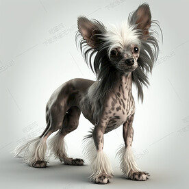 高清中国冠毛犬