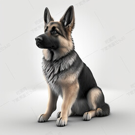 纯种德国牧羊犬