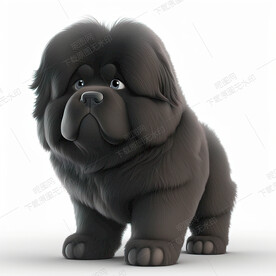 萌萌的纽芬兰犬