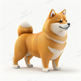 可爱的日本柴犬