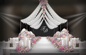 白色婚礼仪式区