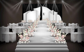 白色婚礼仪式区