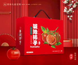 西红柿礼盒 碱地柿子包装