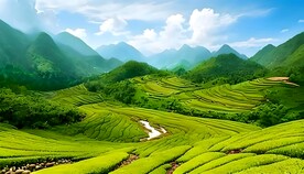 梯田田园风光