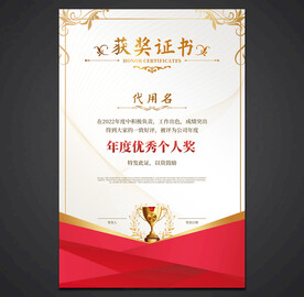 获奖证书