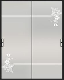 高清透底白色移门图案