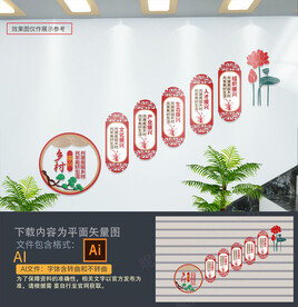 乡村振兴楼梯文化墙