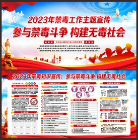 禁毒宣传展板