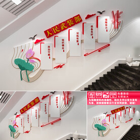 人民武装部楼道宣传