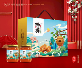 蜂蜜包装 百花蜂蜜礼盒