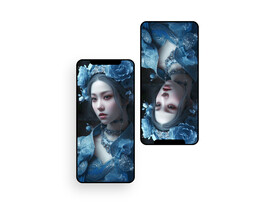 手机壁纸  插画  花神